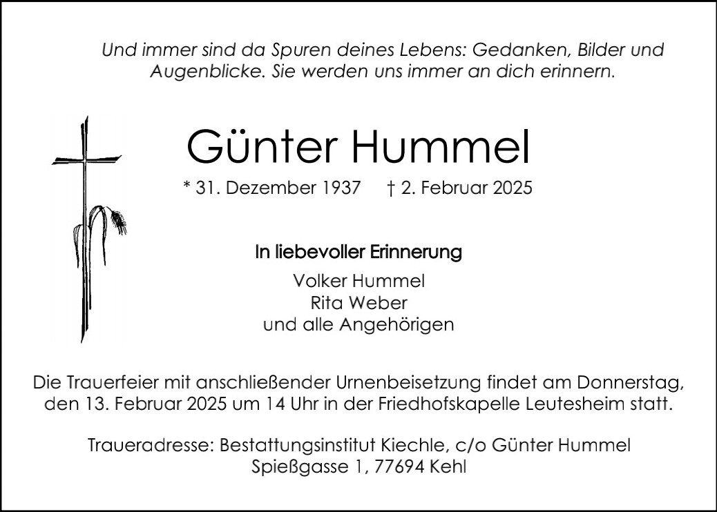 traueranzeigen todesanzeigen leutesheim