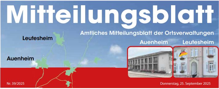 Mehr über den Artikel erfahren Mitteilungsblatt der Ortsverwaltung